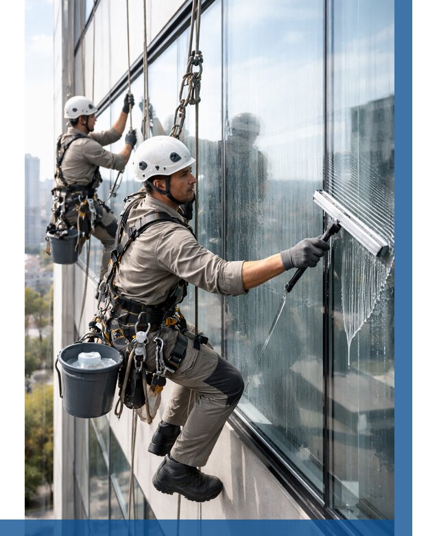 Мойка окон альпинистами в Печоре от 4582 р. | ВЫСОТНИК-Пчр