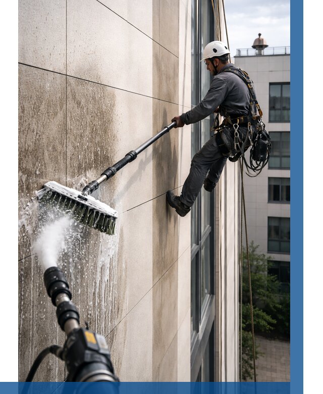 Мойка фасада из керамогранита в Печоре от 305 р. | ВЫСОТНИК-Пчр