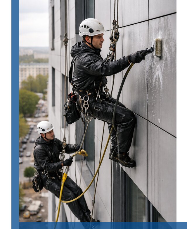 Профессиональная мойка фасада из композита в Печоре