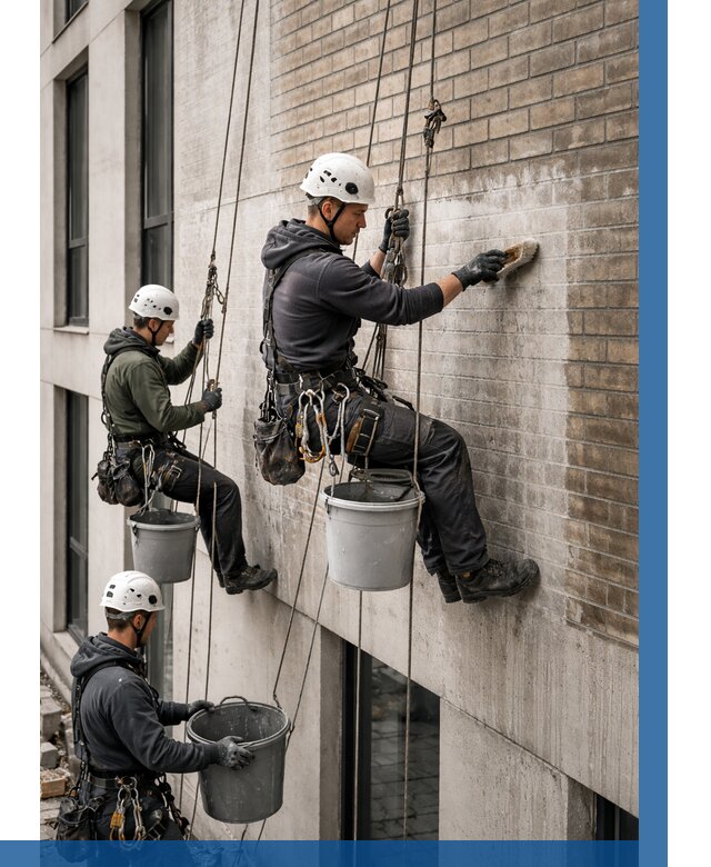 Удаление высолов с фасада в Печоре от 255 р. | ВЫСОТНИК-Пчр