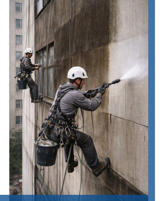 Очистка фасада от копоти в Печоре от 255 р. | ВЫСОТНИК-Пчр