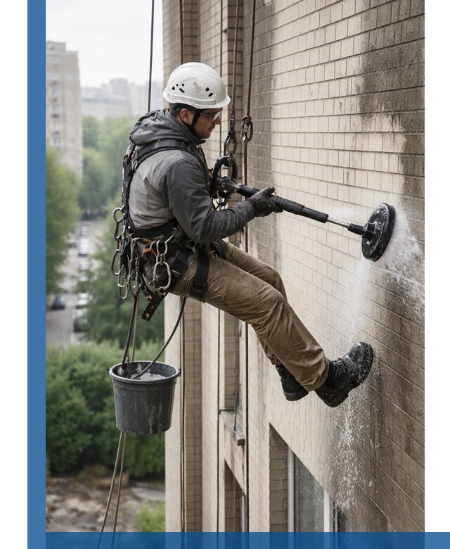 Очистка фасада от копоти в Печоре профессионально и безопасно