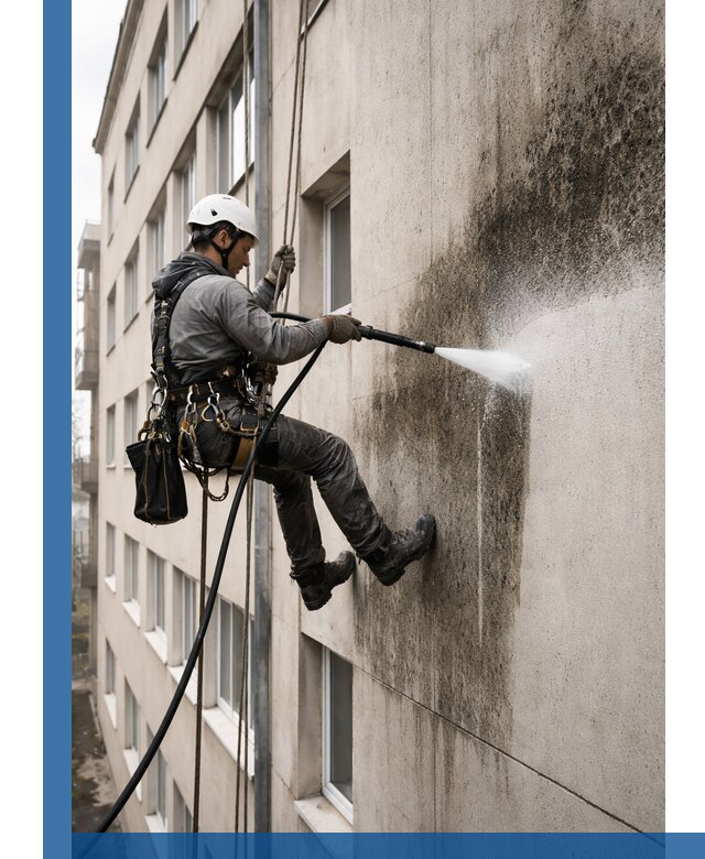 Профессиональная очистка фасадов от плесени в Печоре