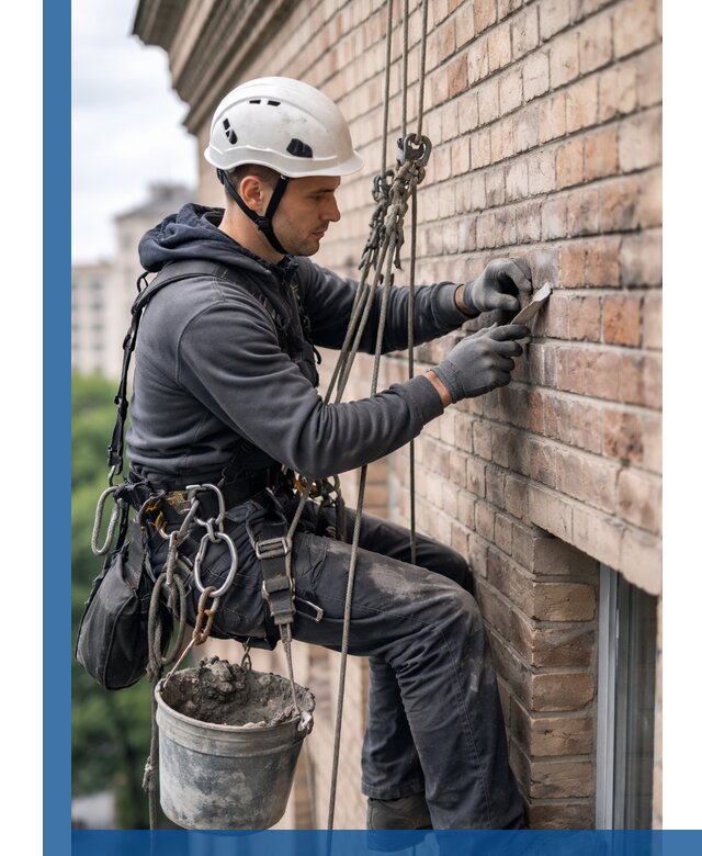 Качественный ремонт кирпичной кладки фасада в Печоре с гарантией