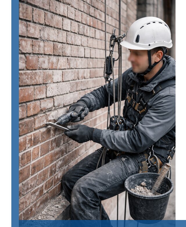 Расшивка кирпичных швов фасадов и стен, ремонт в Печоре