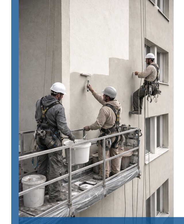 Покраска оштукатуренного фасада в Печоре под ключ с гарантией