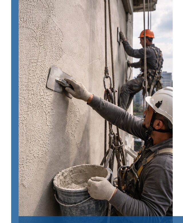 Декоративная штукатурка фасада с утеплением и защитой в Печоре