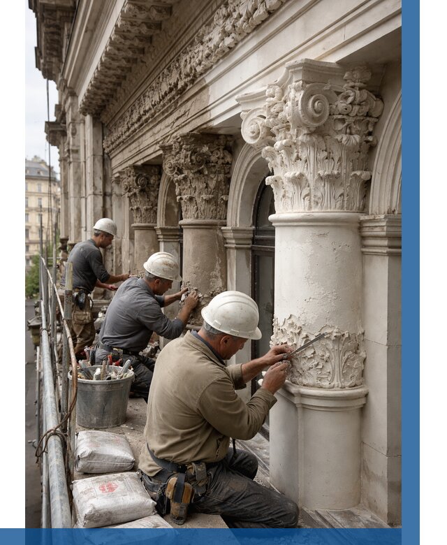 Реставрация фасадной лепнины в Печоре от 2546 р. | ВЫСОТНИК-Пчр