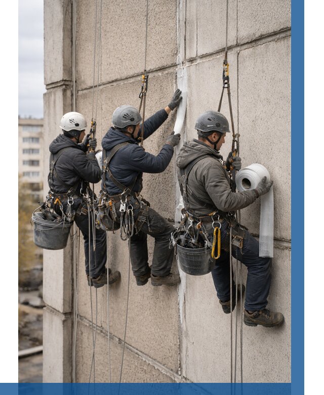 Ремонт межпанельных швов в Печоре от 764 р. | ВЫСОТНИК-Пчр