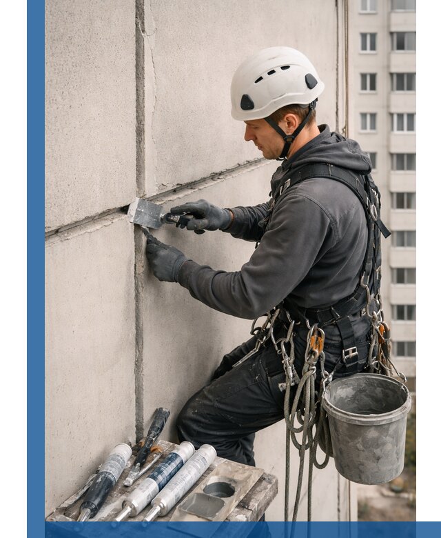 Ремонт межпанельных швов в Печоре герметизация и восстановление