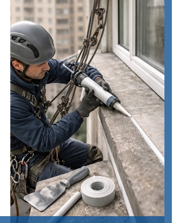 Герметизация балконного козырька в Печоре от 4582 р. | ВЫСОТНИК-Пчр