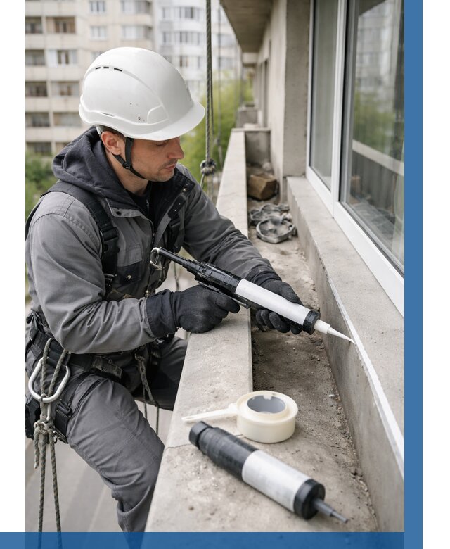 Герметизация швов лоджии в Печоре от 4582 р. | ВЫСОТНИК-Пчр