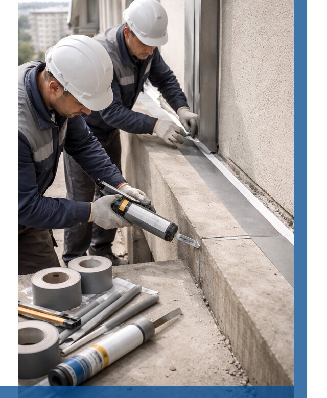 Герметизация примыкания балкона в Печоре от 4582 р. | ВЫСОТНИК-Пчр