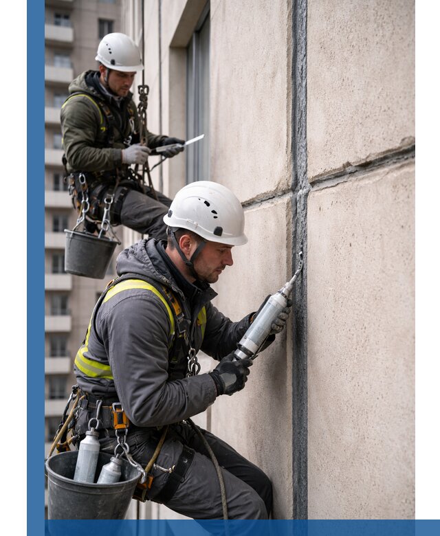 Герметизация деформационных швов фасада в Печоре качественно