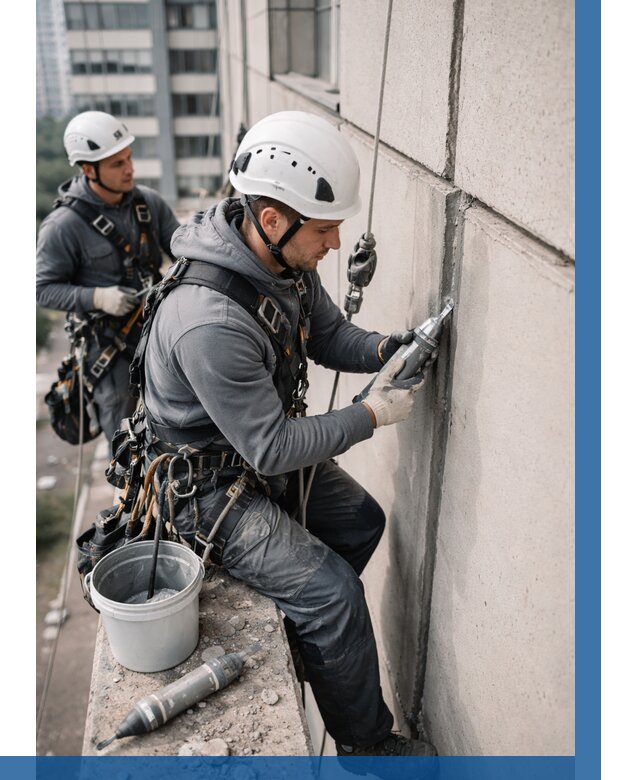 Ремонт деформационных швов здания в Печоре от 1018 р. | ВЫСОТНИК-Пчр