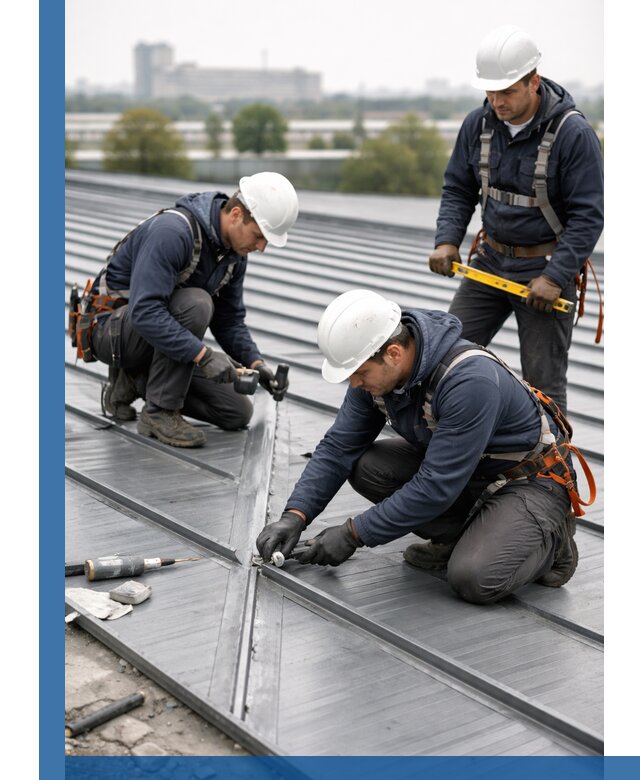 Ремонт фальцевой кровли в Печоре срочно и качественно