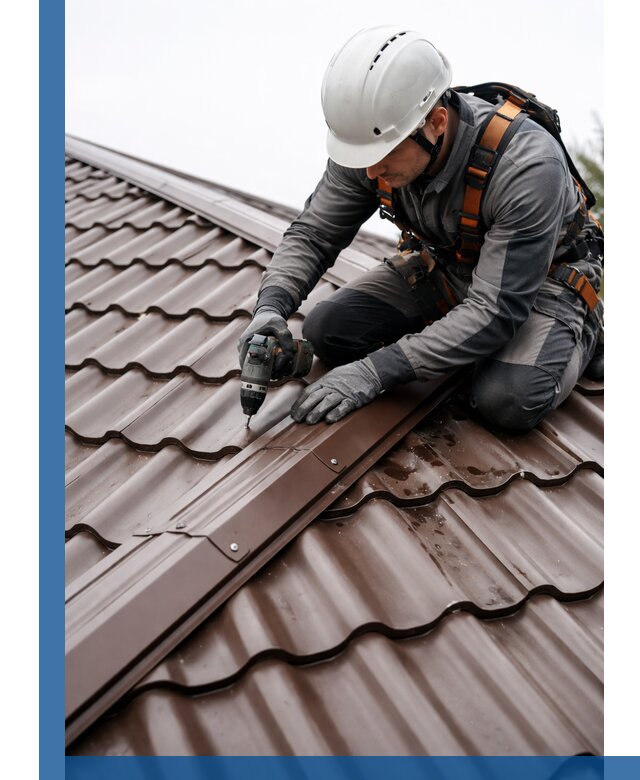 Ремонт металлочерепицы на крыше в Печоре профессионально