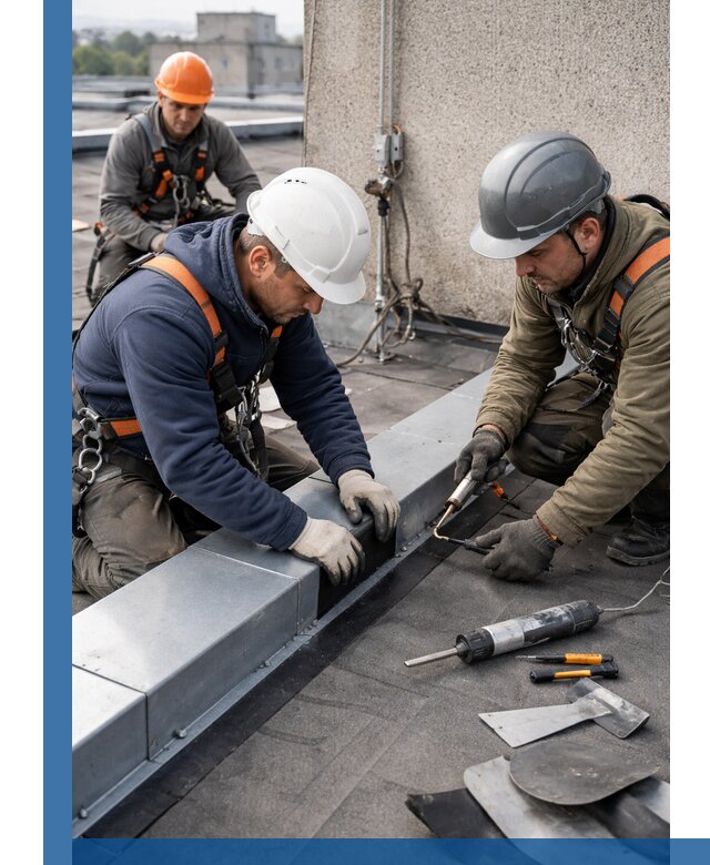 Ремонт кровельных примыканий в Печоре профессионально