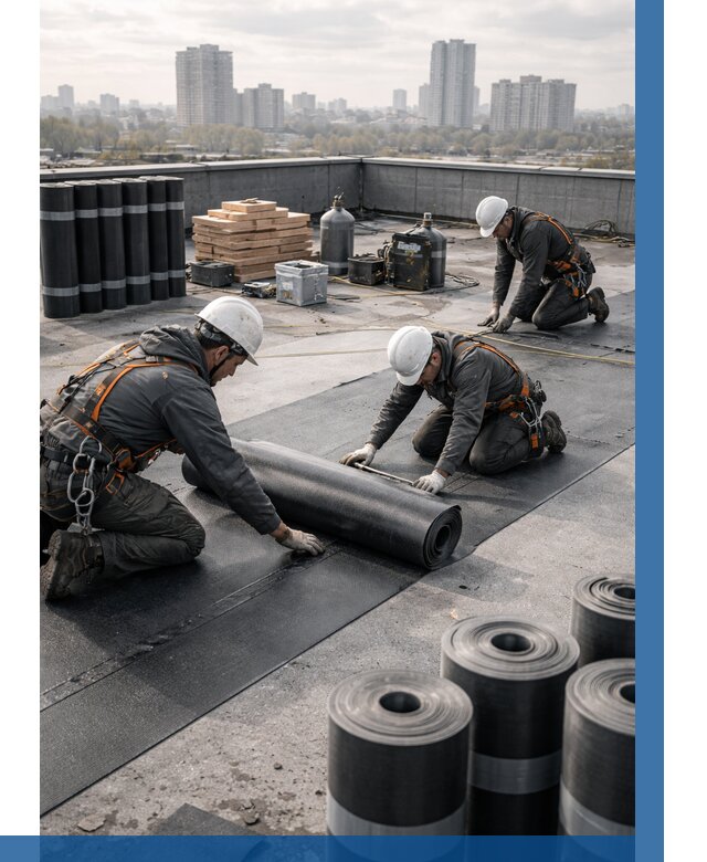 Монтаж мягкой кровли под ключ в Печоре от 458 р. | ВЫСОТНИК-Пчр