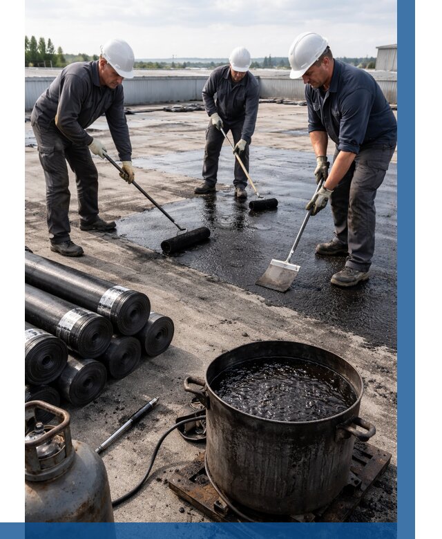 Гидроизоляция кровли мастикой в Печоре от 611 р. | ВЫСОТНИК-Пчр