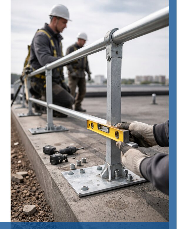 Монтаж кровельного ограждения в Печоре от 1222 р. | ВЫСОТНИК-Пчр