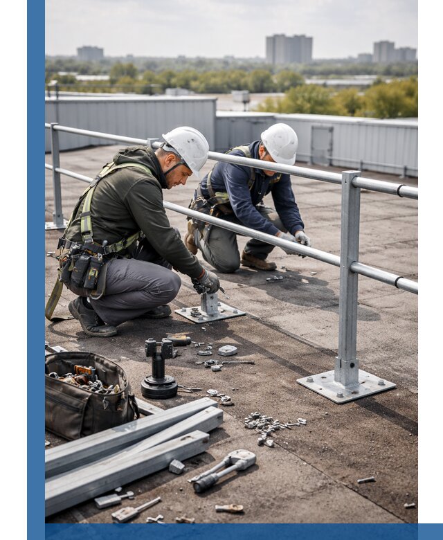 Монтаж кровельного ограждения в Печоре под ключ с гарантией