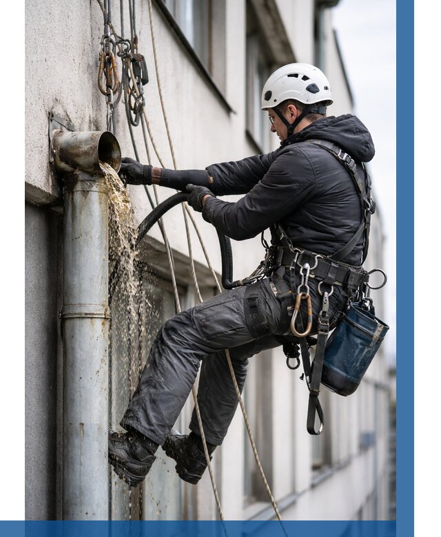 Прочистка водосточных труб в Печоре от 3564 р. | ВЫСОТНИК-Пчр