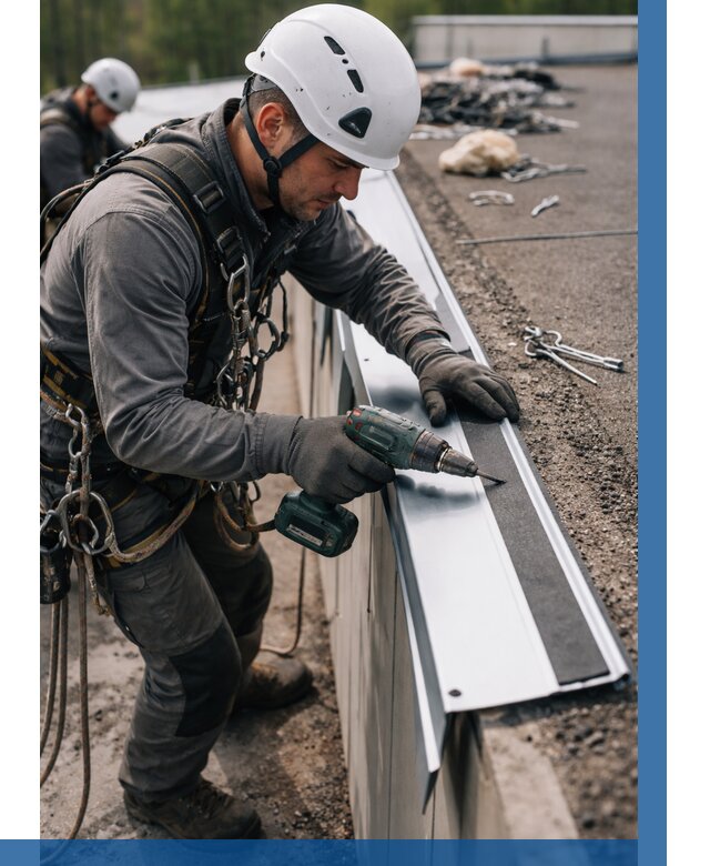 Монтаж капельника на кровле в Печоре от 305 р. | ВЫСОТНИК-Пчр