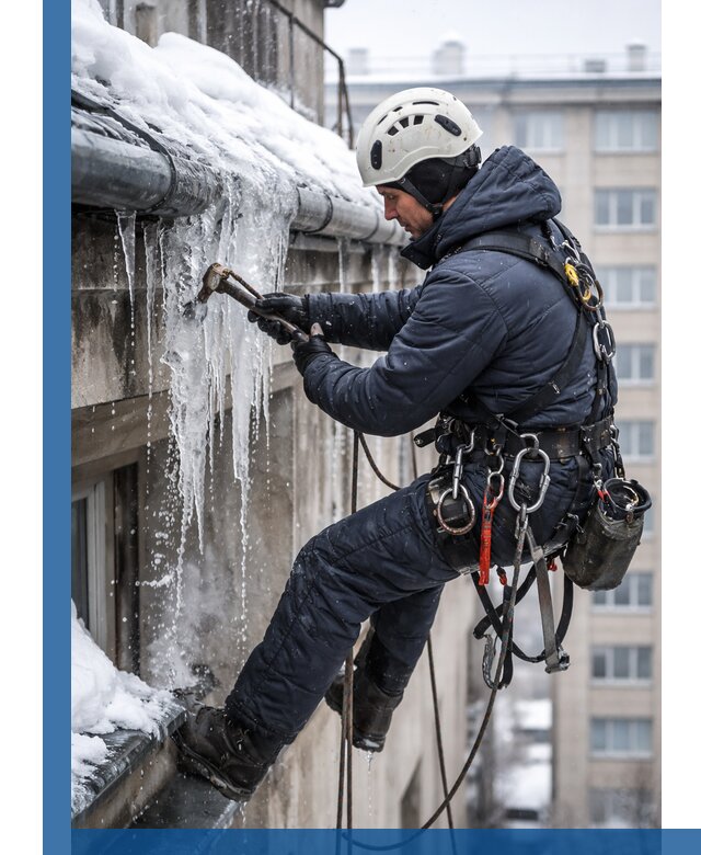 Удаление наледи и чистка водостоков в Печоре оперативно и безопасно