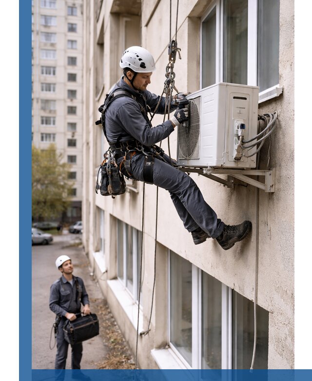 Демонтаж внешнего блока кондиционера в Печоре профессионально