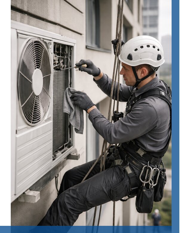 Обслуживание внешнего блока кондиционера в Печоре от 2749 р.ВЫСОТНИК-Пчр