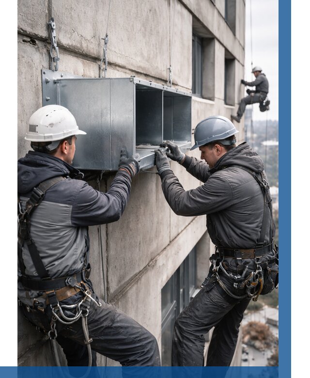 Монтаж вентиляционных коробов в Печоре от 3055 р. | ВЫСОТНИК-Пчр