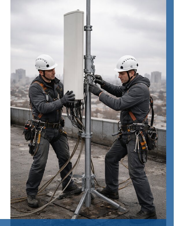 Монтаж антенн связи на крыше в Печоре от 8655 р. | ВЫСОТНИК-Пчр