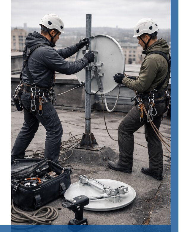 Демонтаж антенн на крыше в Печоре от 4582 р. | ВЫСОТНИК-Пчр