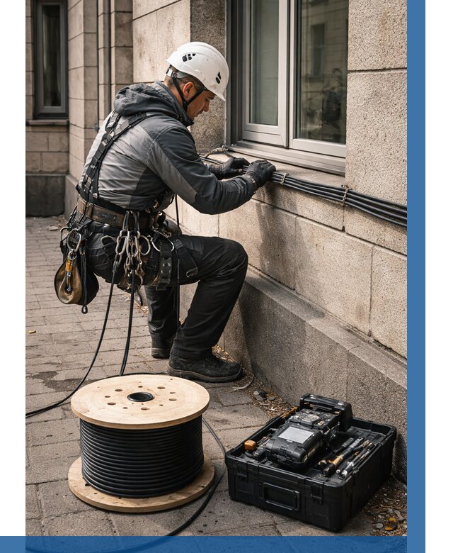 Прокладка оптоволоконного кабеля в Печоре от 815 р. | ВЫСОТНИК-Пчр