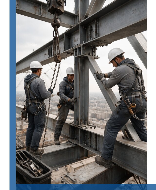 Профессиональный монтаж металлоконструкций на высоте в Печоре