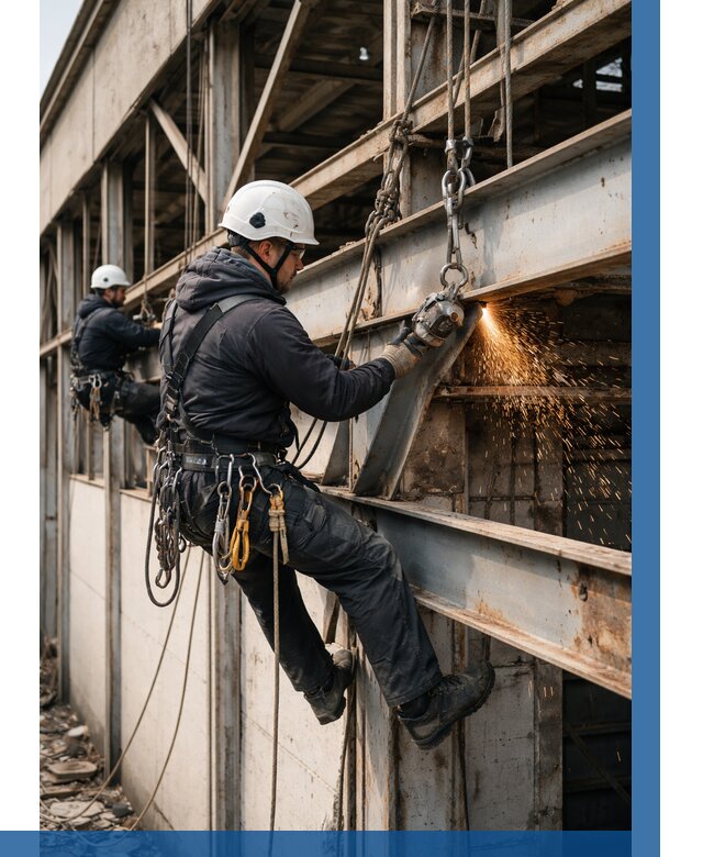 Демонтаж металлоконструкций на высоте в Печоре от 6618р. |ВЫСОТНИК-Пчр