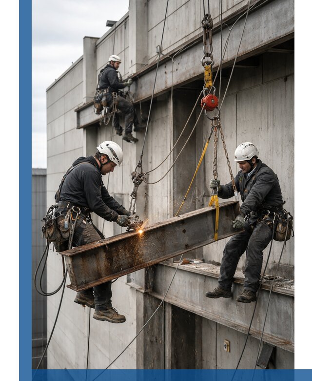 Демонтаж металлоконструкций на высоте в Печоре под ключ