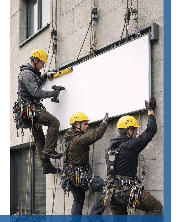 Монтаж рекламной вывески в Печоре от 8146 р. | ВЫСОТНИК-Пчр