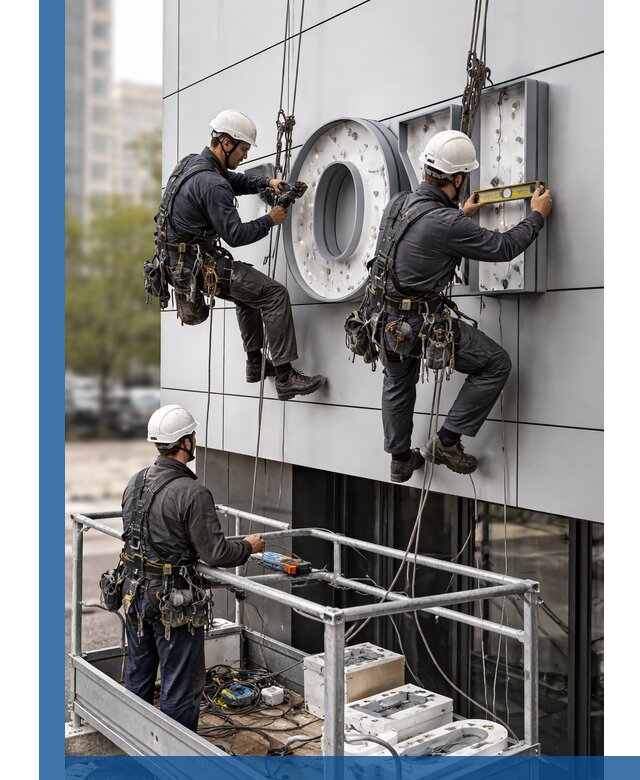 Профессиональный монтаж световых букв в Печоре под ключ
