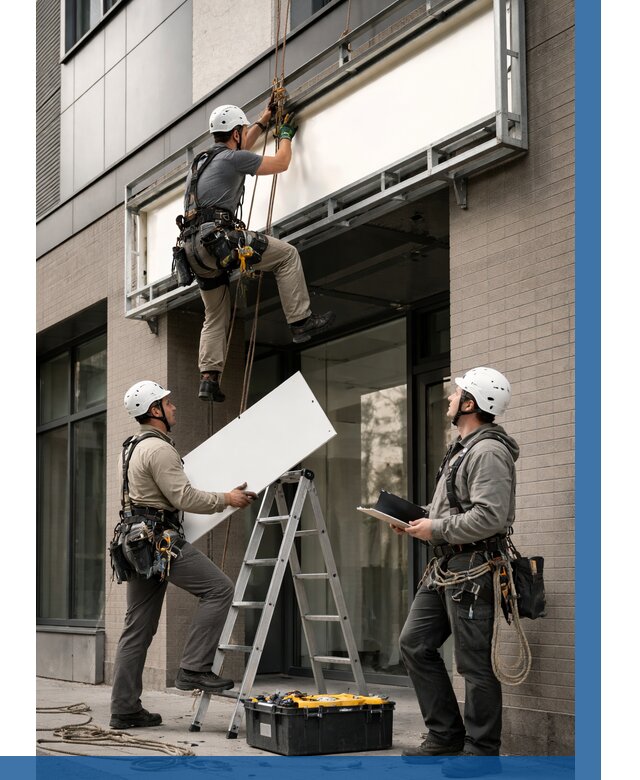 Монтаж светового короба в Печоре от 6618 р. | ВЫСОТНИК-Пчр