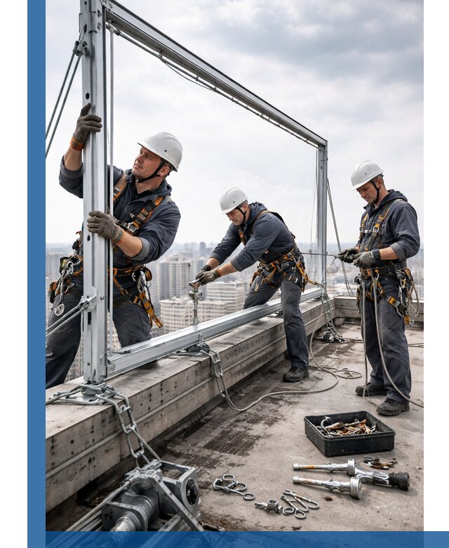 Монтаж крышных рекламных конструкций под ключ в Печоре