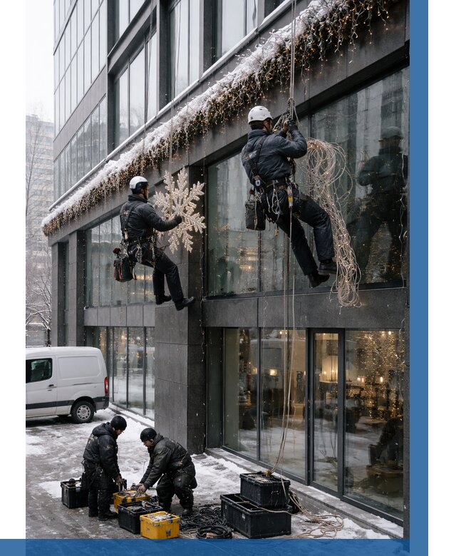 Демонтаж новогоднего оформления в Печоре от 5600 р. | ВЫСОТНИК-Пчр