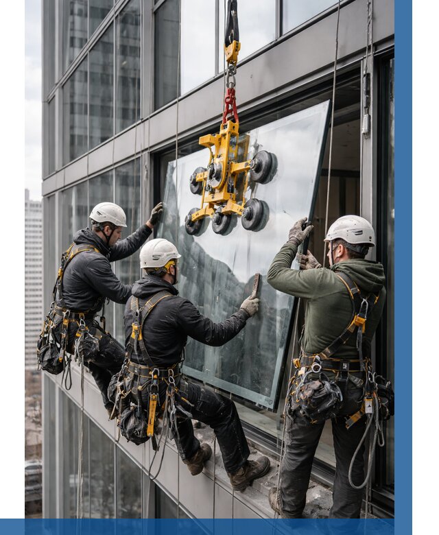 Фасадное остекление зданий под ключ в Печоре от 10182 р. | ВЫСОТНИК-Пчр