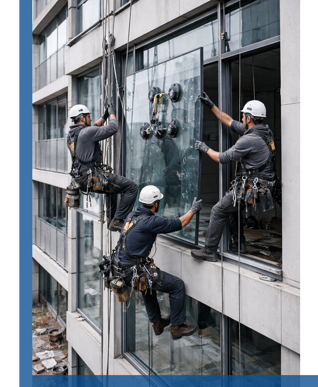 Фасадное остекление и монтаж витражей зданий в Печоре под ключ
