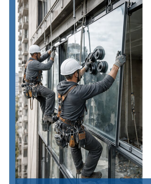 Витражное остекление фасадов и лоджий в Печоре под ключ