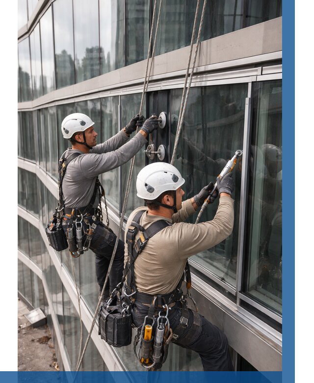 Радиусное остекление фасада в Печоре от 12218 р. | ВЫСОТНИК-Пчр