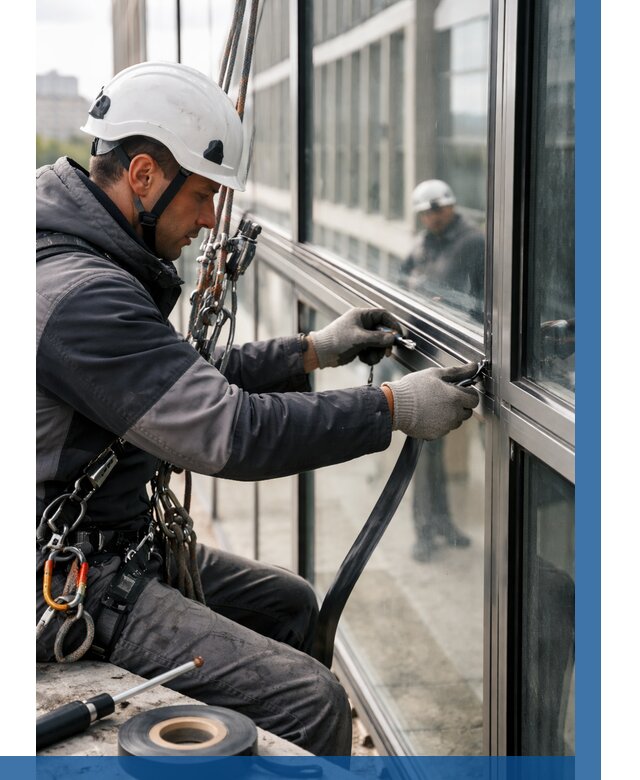 Ремонт витражных конструкций в Печоре от 3564 р. | ВЫСОТНИК-Пчр