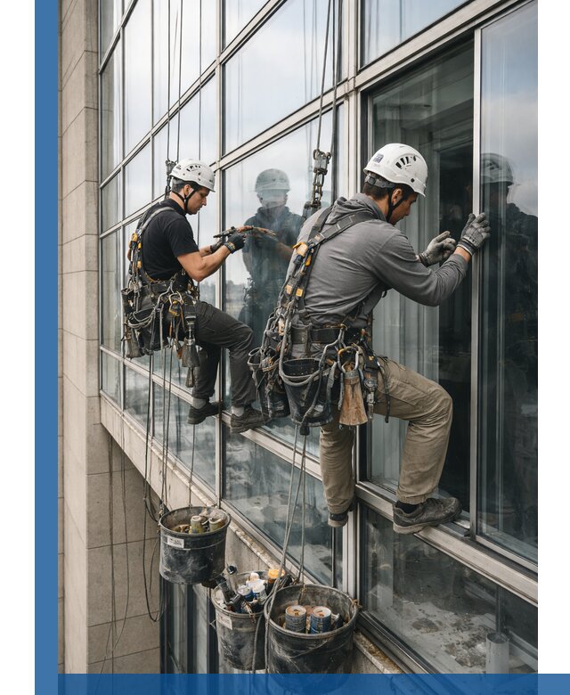 Ремонт витражных конструкций и фасадного остекления в Печоре