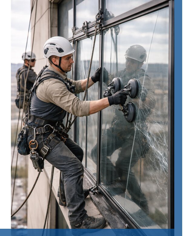 Замена стекла в витраже в Печоре под ключ от 8655 р. | ВЫСОТНИК-Пчр